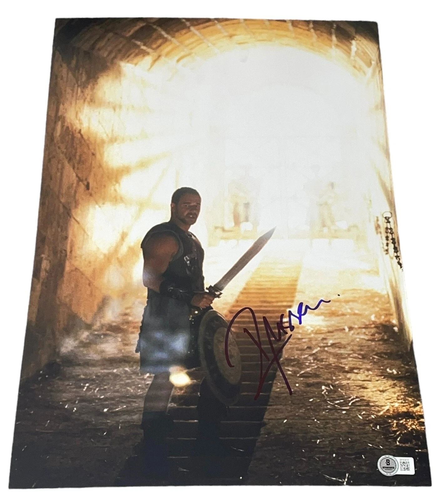 Russell Crowe Signed Autograph 12x18 Photo Authentic Gladiator Maximus Beckett C