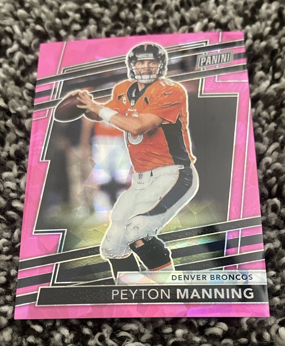 2024 Panini National VIP Peyton Manning PINK CRACKED ICE PRIZM #15 33/88