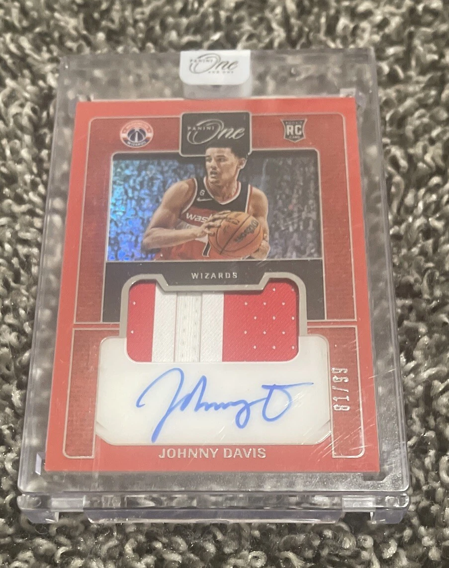 2022/23 Panini One & One Johnny Davis Rookie RPA /99 Wizards
