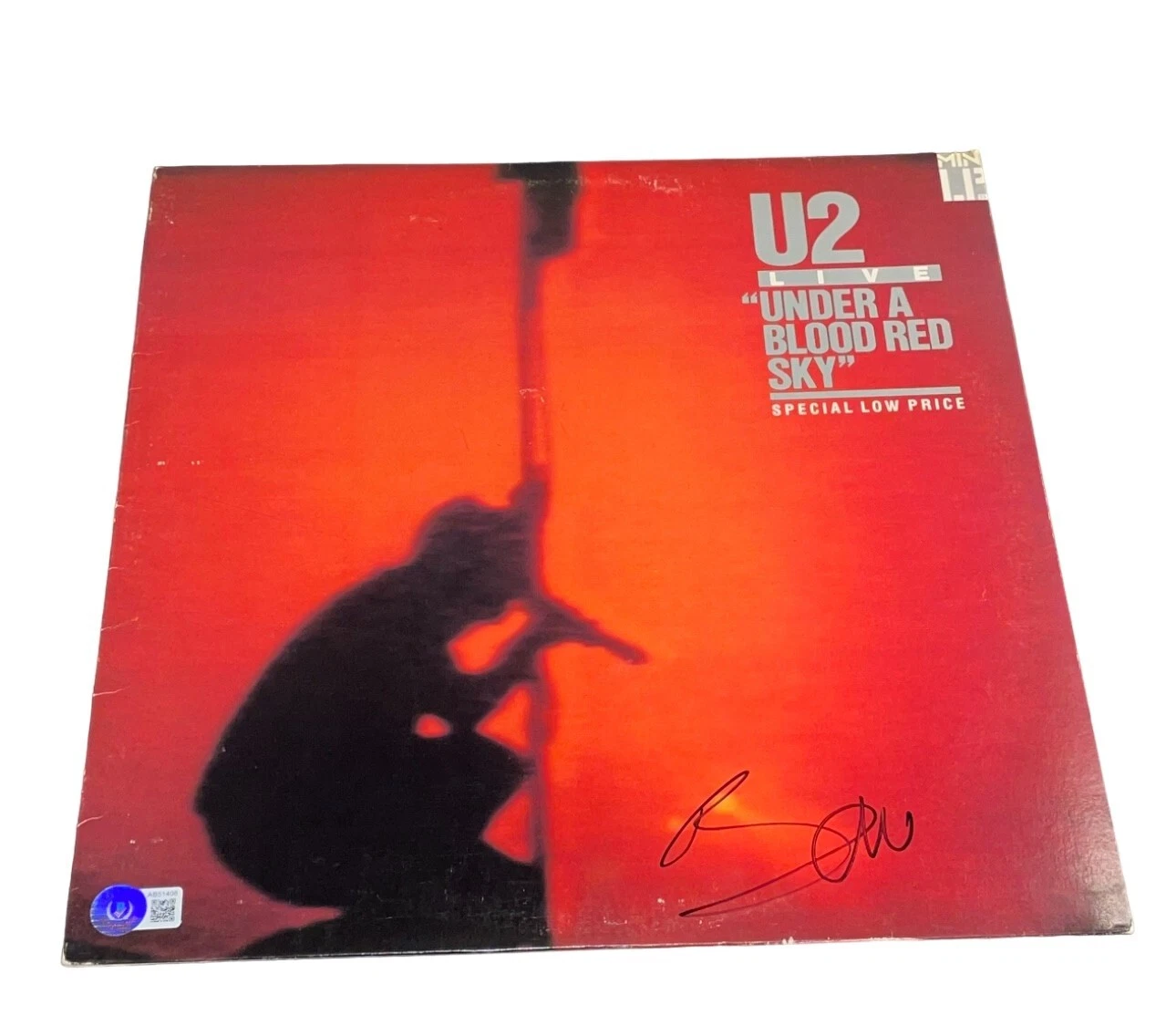 Bono Signed Autograph U2 'UNDER A BLOOD RED SKY' LP Vinyl Authentic Beckett BAS