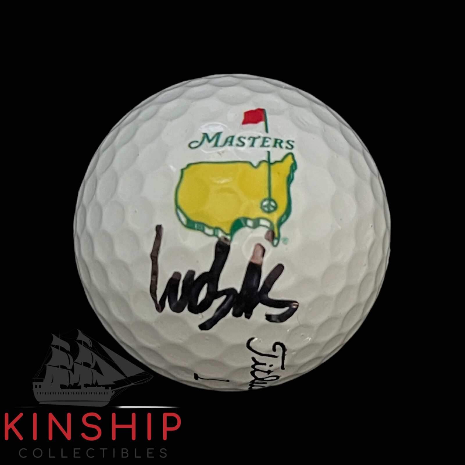 Ludvig Aberg signed Masters Logo Golf Ball JSA COA PGA Star Auto A3388