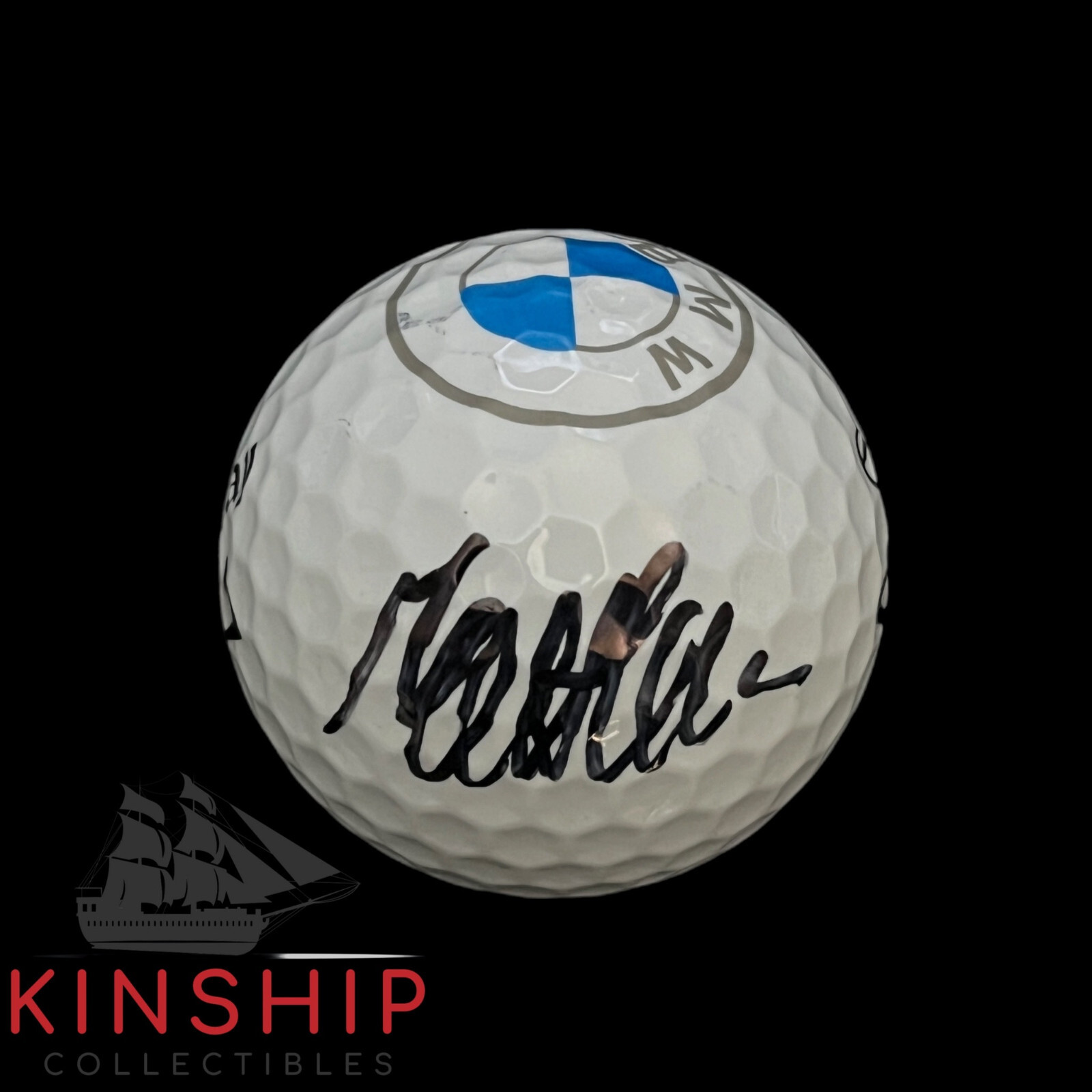 Mattieu Pavon signed BMW Championship Logo Golf Ball JSA COA PGA Auto A3383
