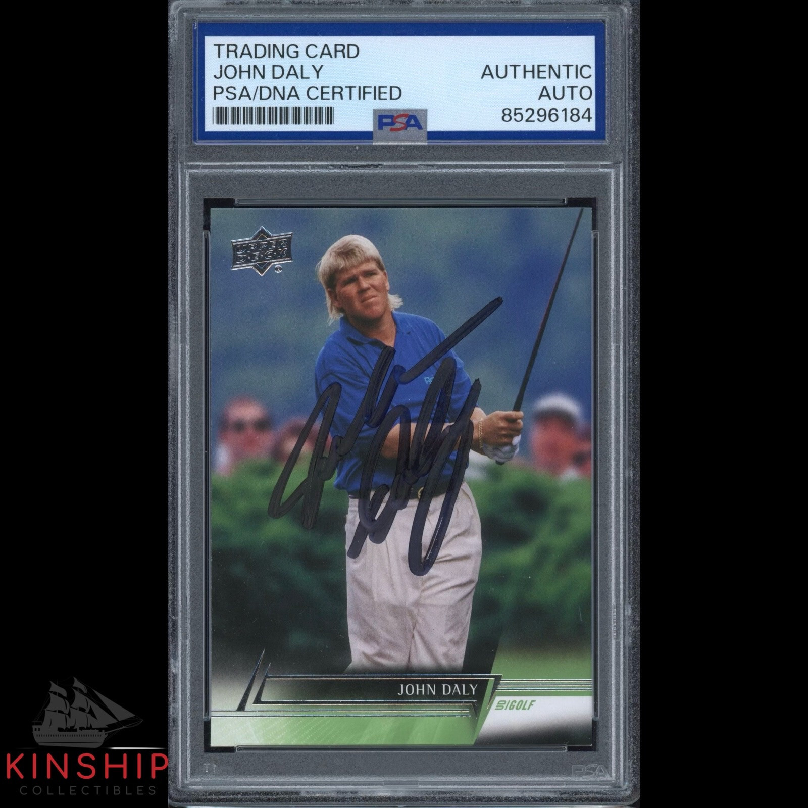 John Daly signed 2024 Upper Deck Golf Card PSA DNA Slabbed US Open Auto C3344