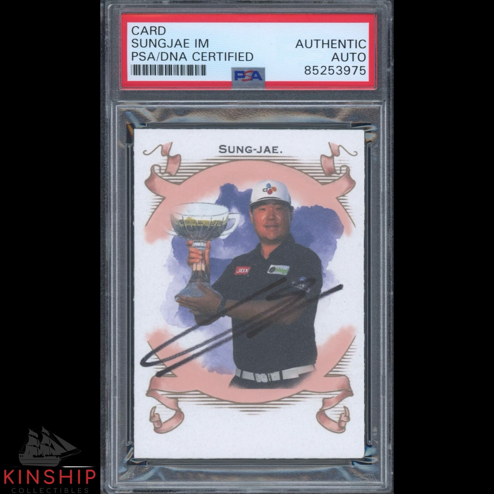 Sungjae Im signed Custom Trading Card PSA DNA Slabbed Golf Auto CQTY