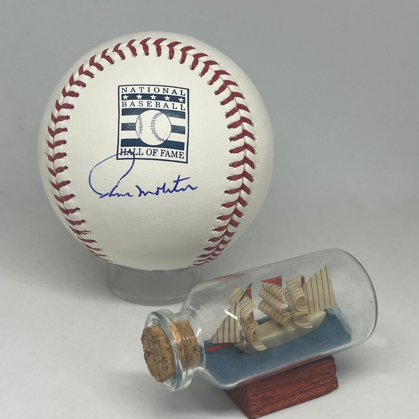Paul Molitor signed Rawlings HOF Logo Baseball JSA COA Twins Brewers Auto A3395