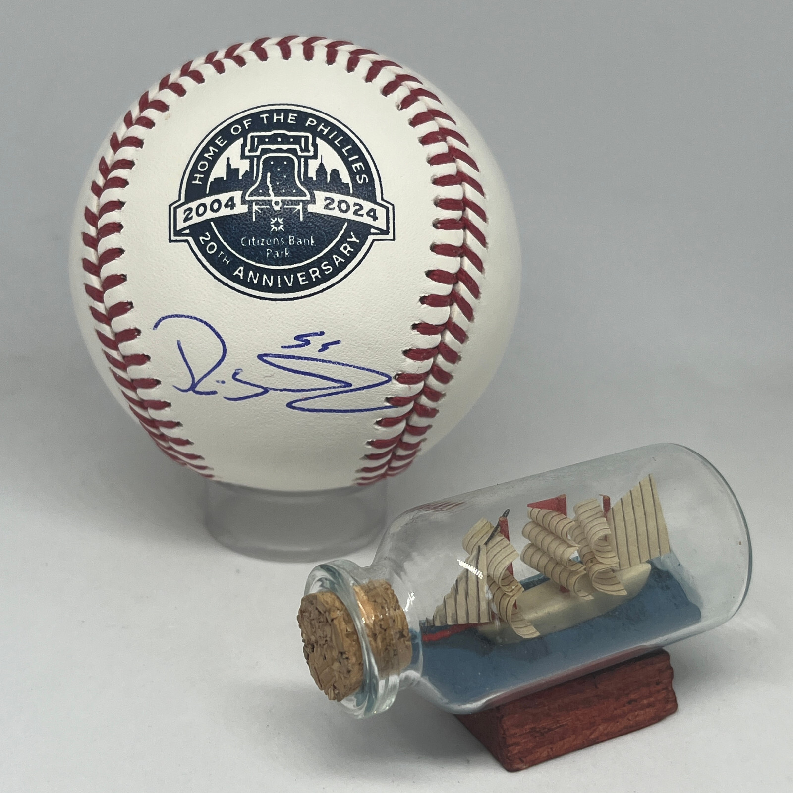 Ranger Suarez signed Citizens Bank Park Logo Baseball JSA Phillies Auto A3427