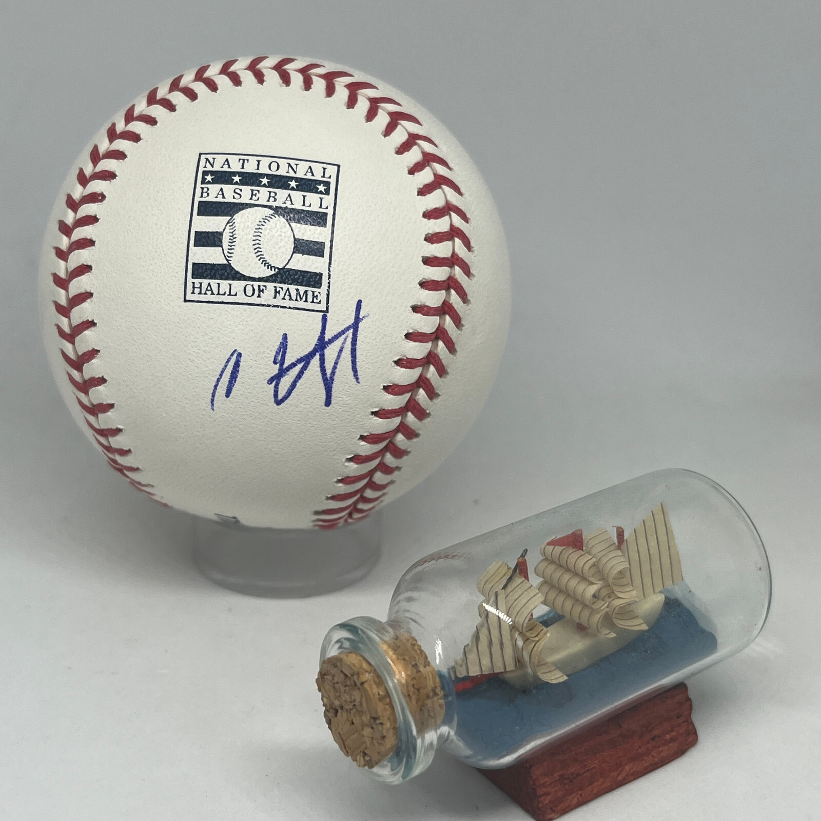 CC Sabathia signed Rawlings HOF Logo Baseball JSA COA Yankees Auto A3439