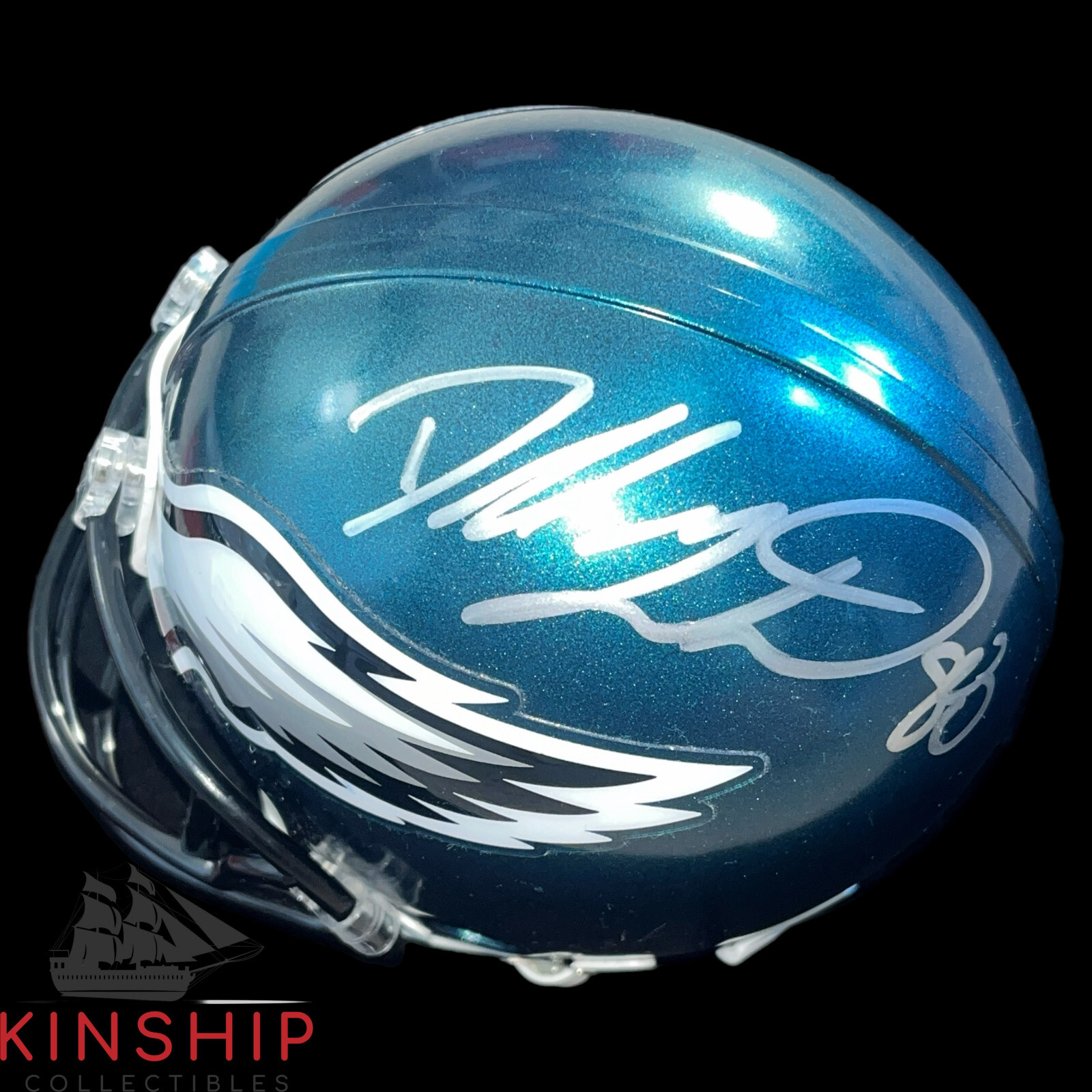 Dallas Goedart signed Philadelphia Eagles Mini Helmet JSA COA F86