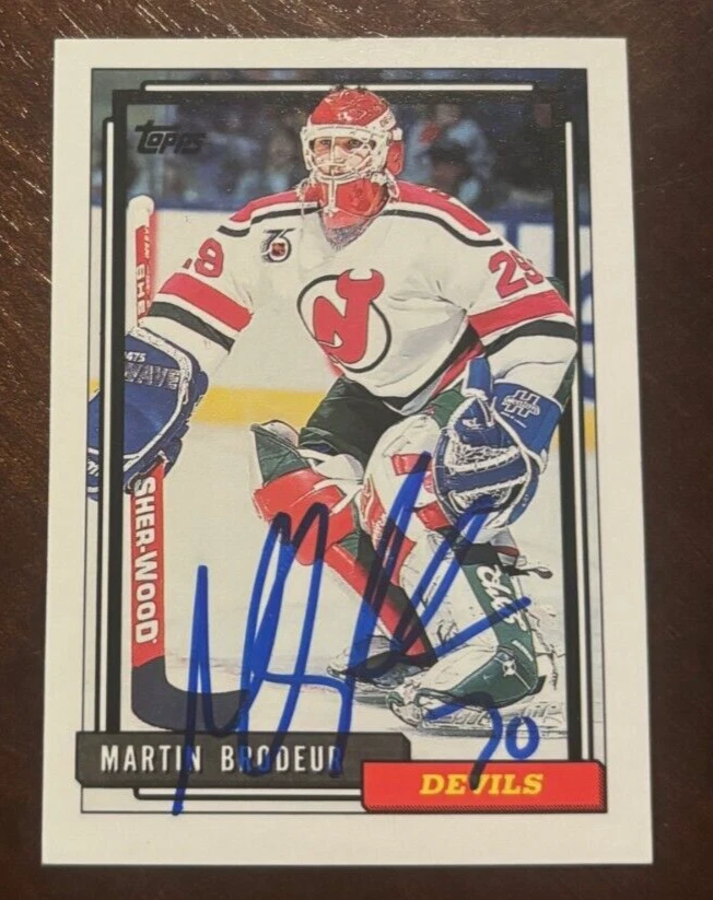 1992 Topps Martin Brodeur signed autographed card HOF New Jersey Devils #513
