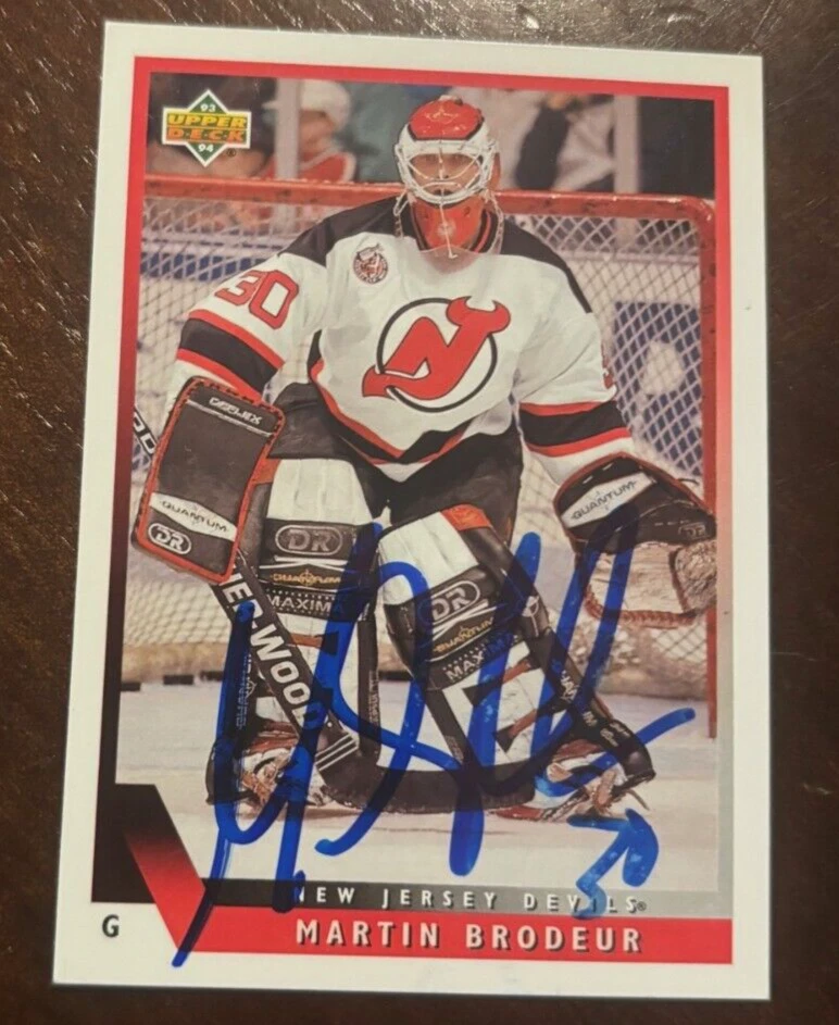 Martin Brodeur signed autographed card 1993-94 Upper Deck #334 New Jersey Devils