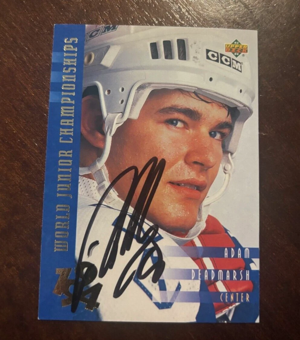 1993-1994 Upper Deck Adam Deadmarsh signed autographed #562 USA Hockey Card