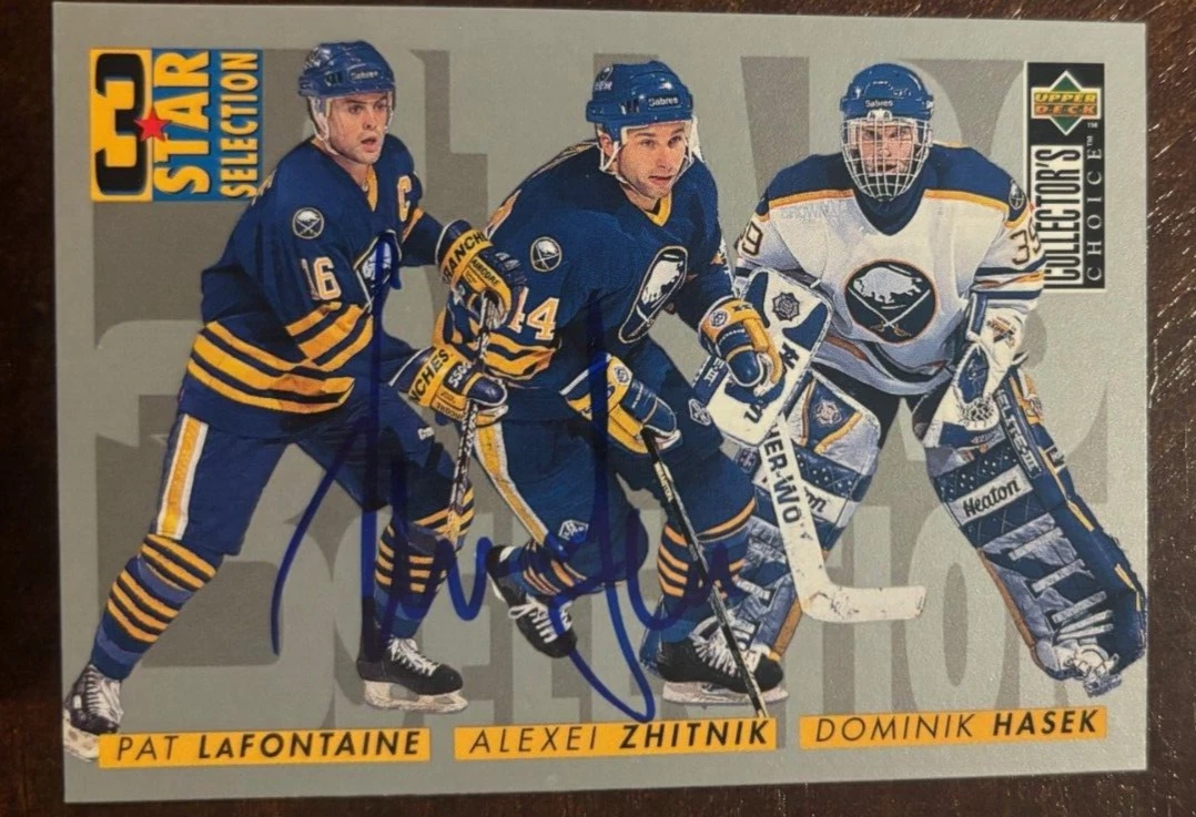 1996-97 Collector's Choice Sabres #311 Alexei Zhitnik signed autographed card