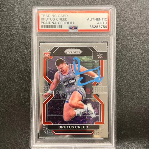 2022 PANINI PRIZM NXT 2.0 #144 BRUTUS CREED SIGNED CARD PSA/DNA SLABBED AUTO WWE COLLECTIBLE MEMORABILIA