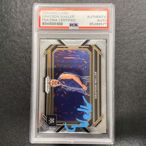 2023 PANINI PRIZM NXT WWE #52 GRAYSON WALLER SIGNED CARD AUTO PSA/DNA SLABBED WW COLLECTIBLE MEMORABILIA