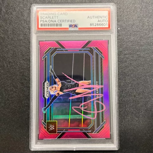 2023 PANINI PRIZM SMACKDOWN #69 SCARLETT SIGNED CARD PSA/DNA SLABBED AUTO WWE COLLECTIBLE MEMORABILIA