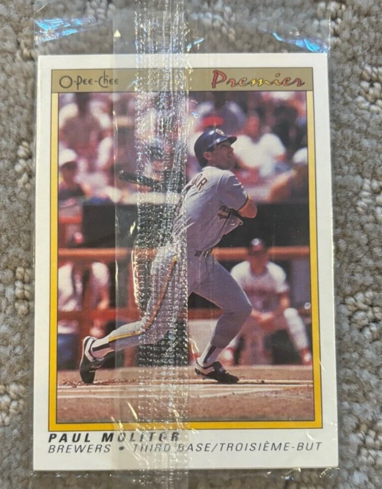 1991 O-Pee-Chee Premier MLB All-Star Game promo pack with Paul Molitor on front