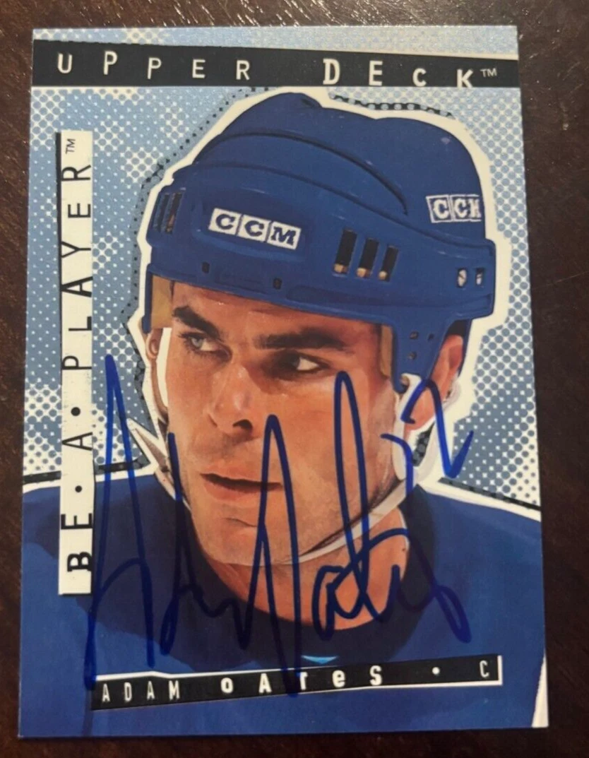 1994-95 Be A Player Boston Bruins Hockey #R45 Adam Oates signed autographed Card
