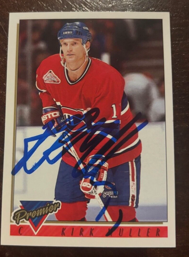 Kirk Muller #509 1993-94 Topps Premier signed autographed card Montreal