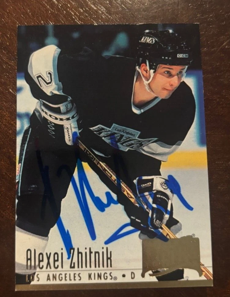 1994-95 Fleer Ultra Alexei Zhitnik Los Angeles Kings signed autographed card