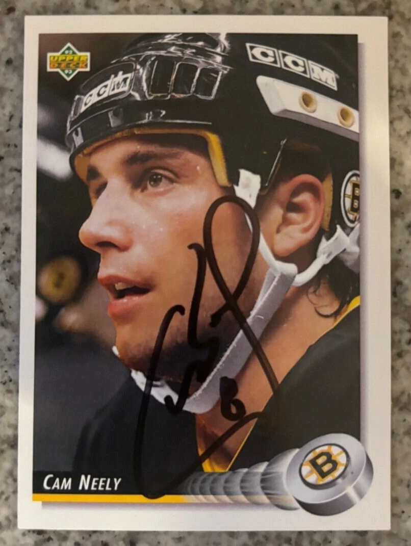 1992-93 Upper Deck #86 Cam Neely signed autographed Boston Bruins HOF Card