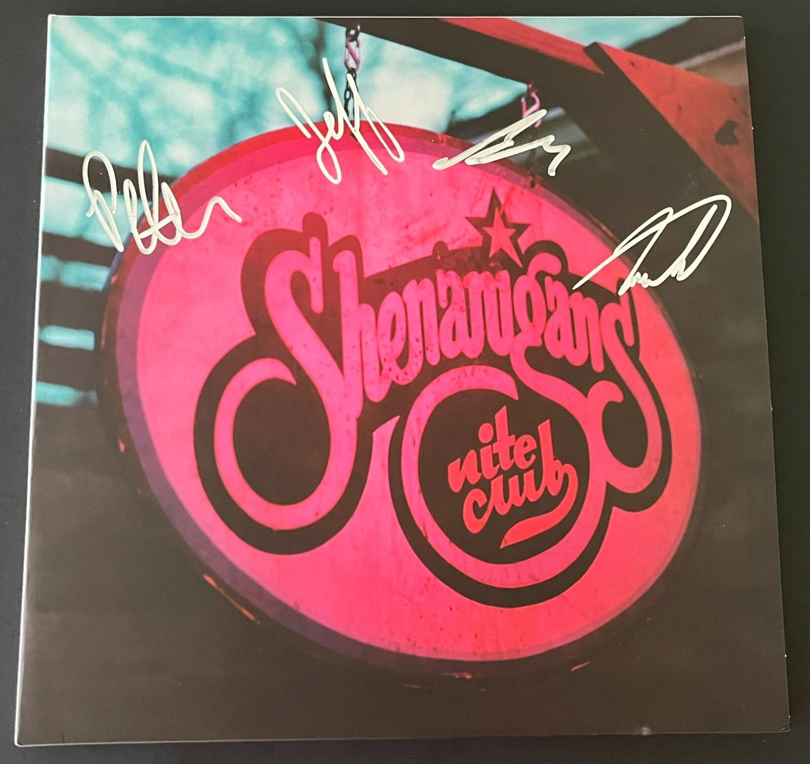GOOSE RICK MITAROTONDA +3 SIGNED AUTOGRAPH SHENANIGANS NITE CLUB VINYL & COA