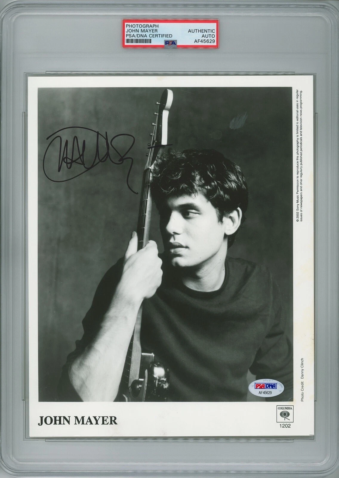 JOHN MAYER SIGNED 8X10 PHOTO PSA DNA AF45629 RARE VINTAGE FULL SIGNATURE