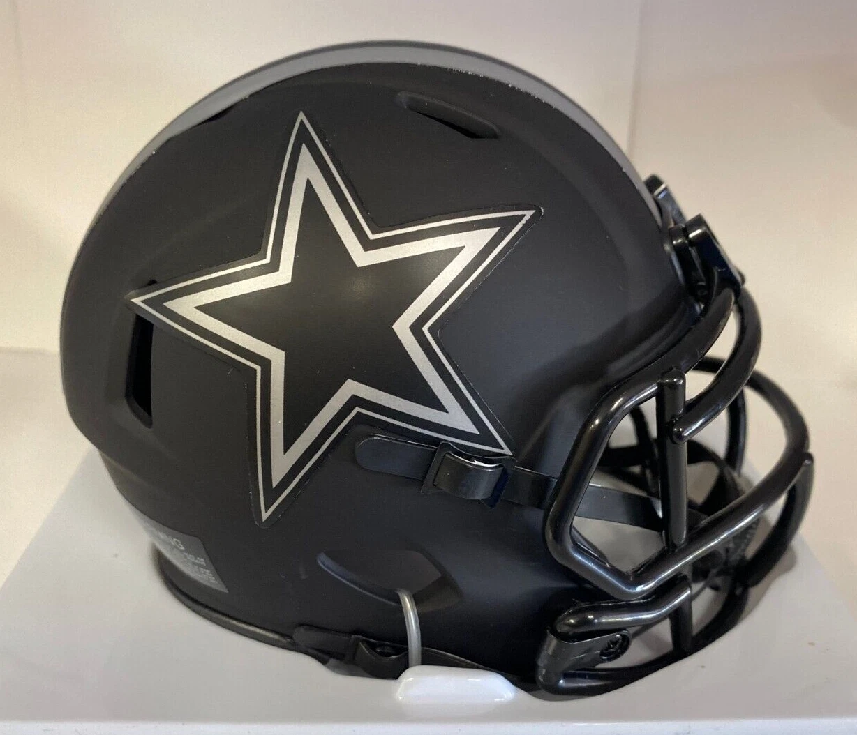 NFL FOOTBALL DALLAS COWBOYS ECLIPSE TEAM LOGO MINI HELMET UNSIGNED