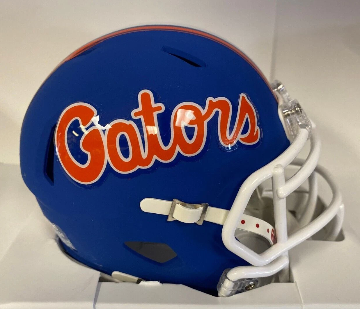 NCAA FOOTBALL FLORIDA GATORS TEAM LOGO MINI HELMET UNSIGNED