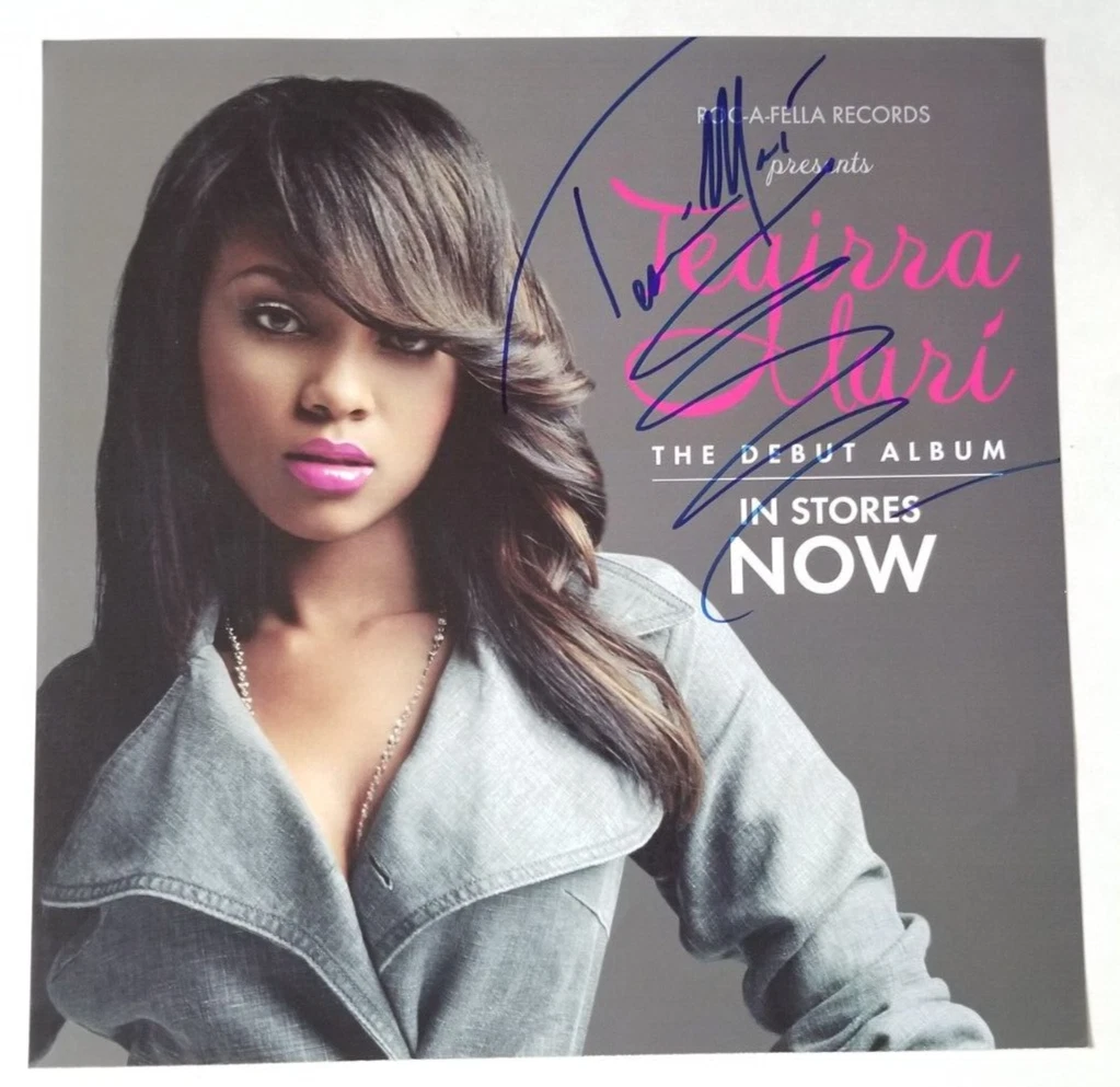 Teairra Mari SIGNED Roc-A-Fella Records Presents Album Flat #4 COA Autographed
