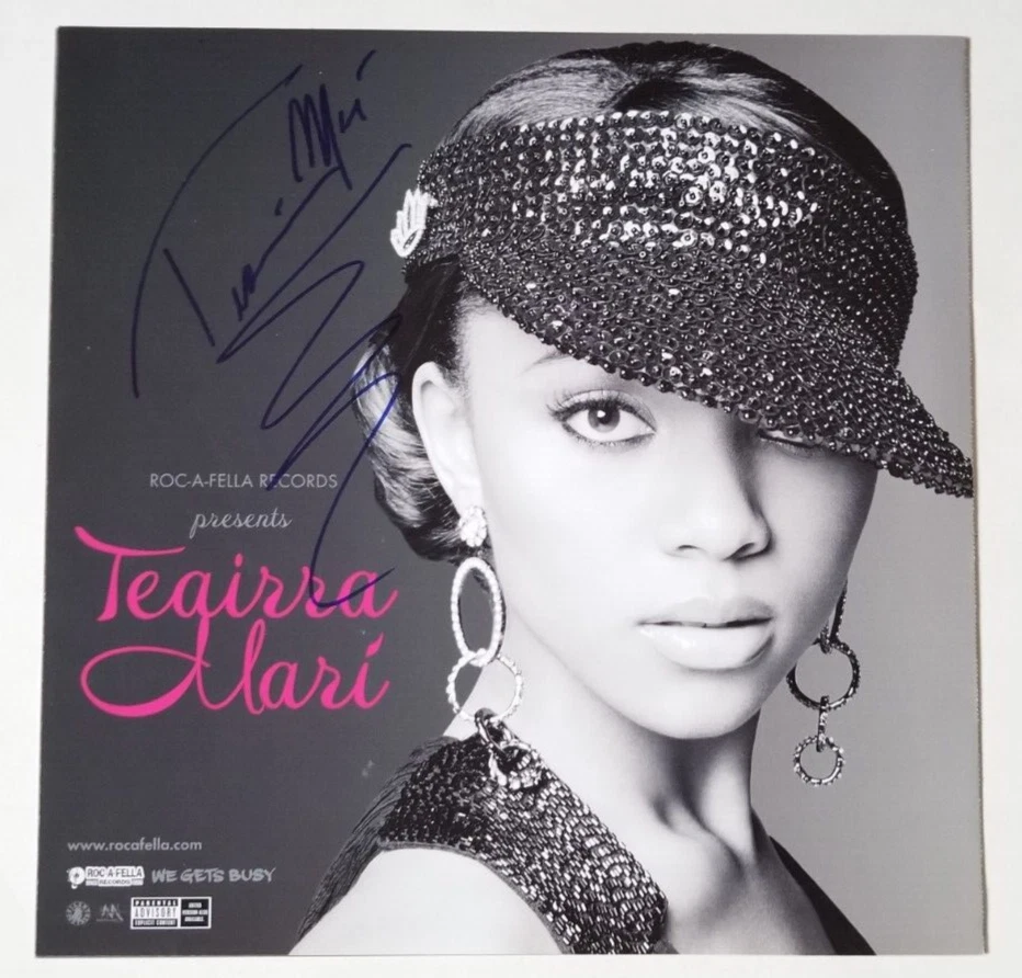 Teairra Mari SIGNED Roc-A-Fella Records Presents Album Flat #3 COA Autographed