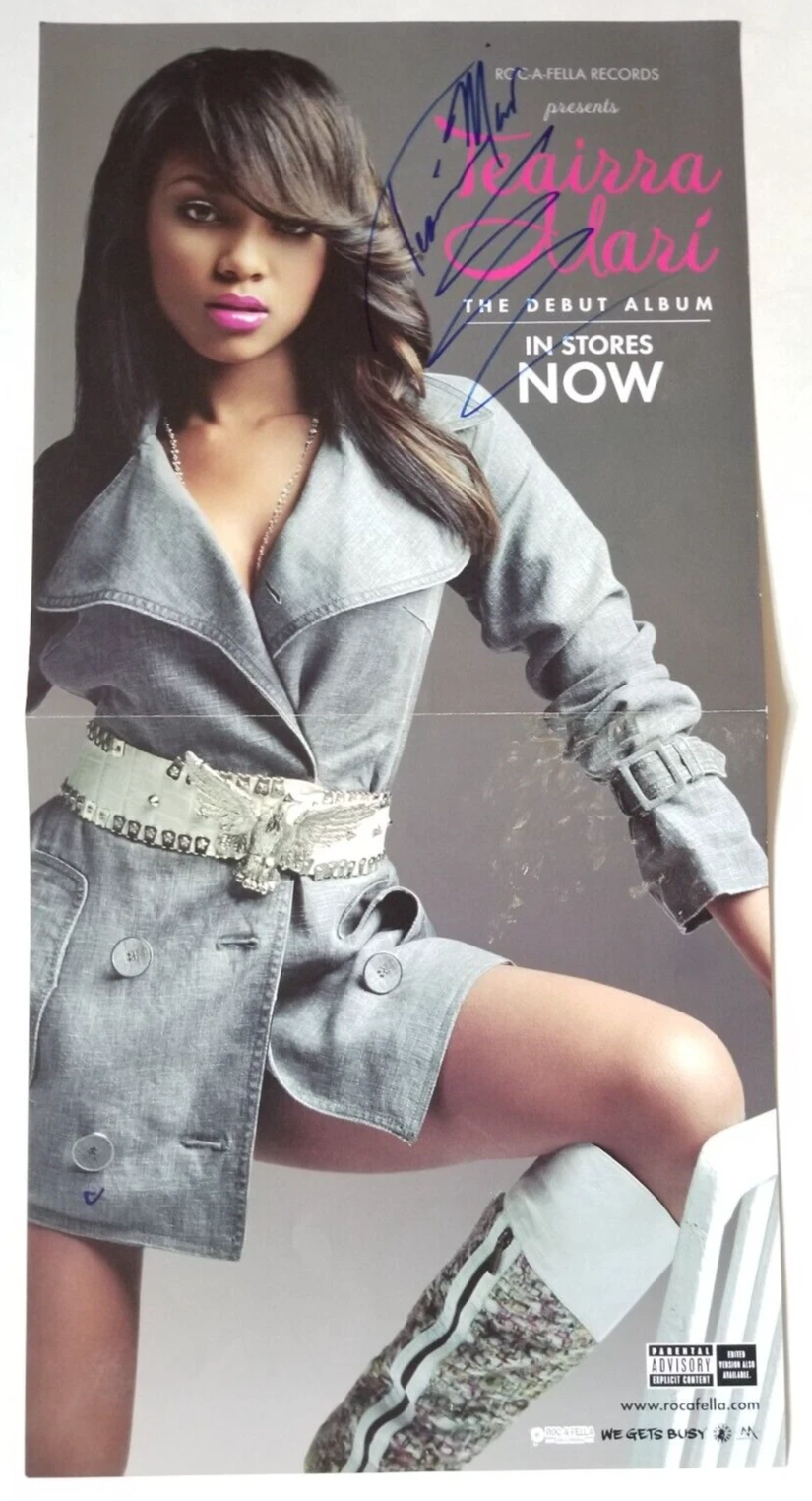 Teairra Mari SIGNED Roc-A-Fella Records Presents Album Flat #2 COA Autographed