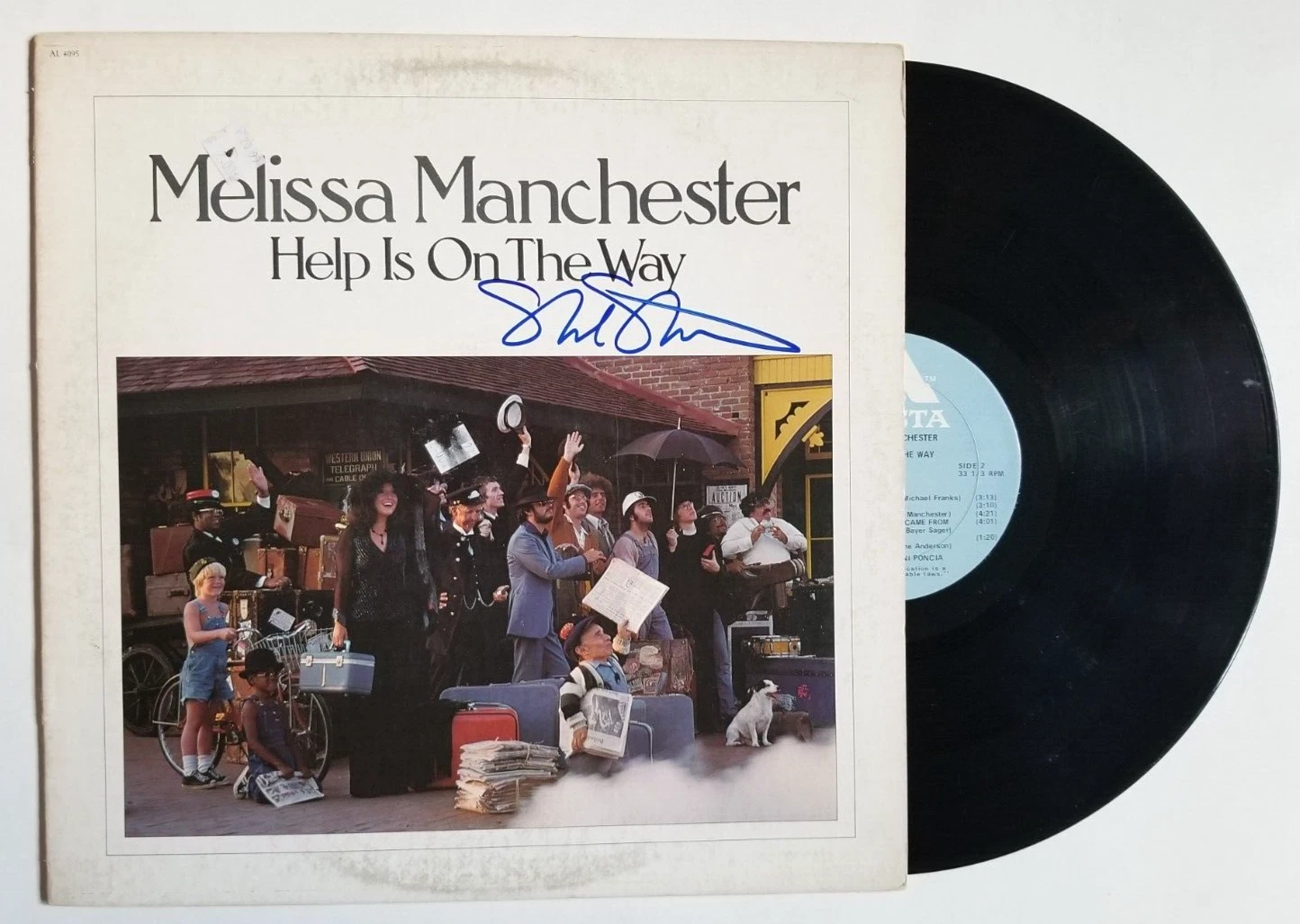 Melissa Manchester REAL SIGNED Help Is On The Way Vinyl Record COA Autographed