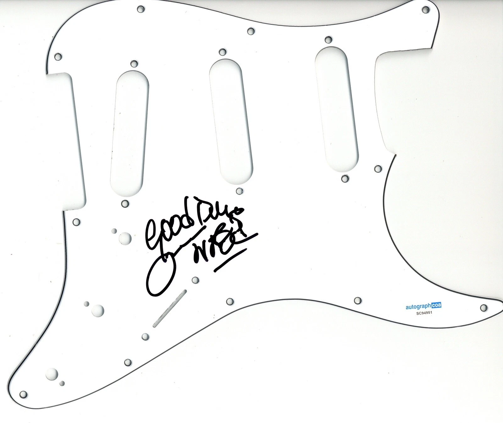 LIL ED WILLIAMS BLUES IMPERIALS SIGNED AUTOGRAPH STRAT GUITAR PICKGUARD ACOA
