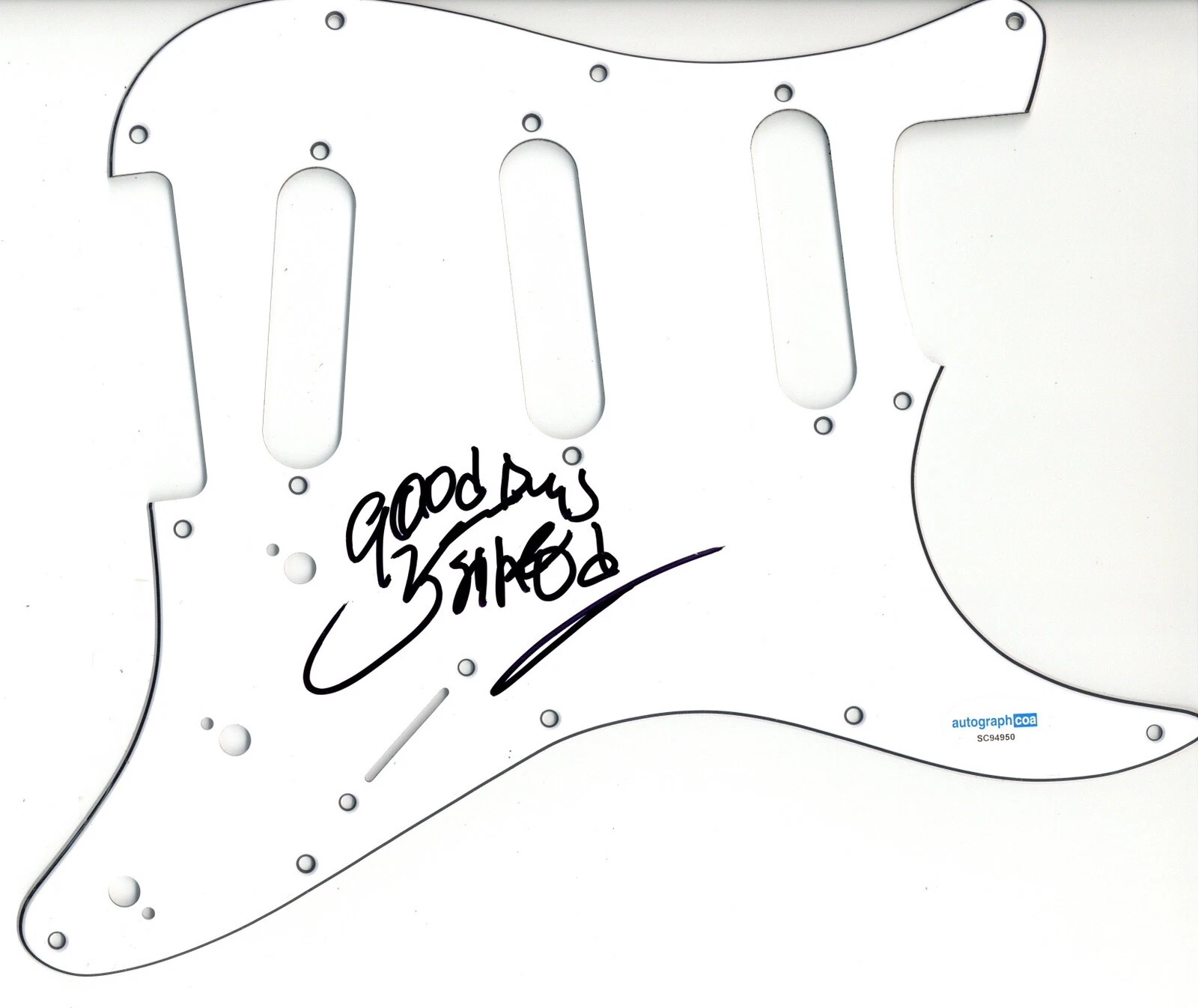 LIL ED WILLIAMS BLUES IMPERIALS SIGNED AUTOGRAPH STRAT GUITAR PICKGUARD ACOA