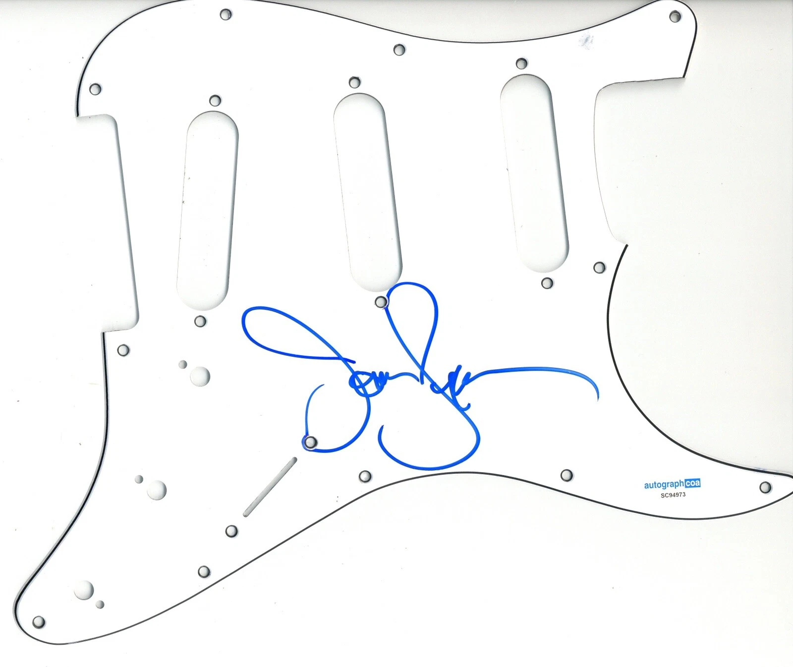 JOHN STAMOS SIGNED AUTOGRAPH STRAT GUITAR PICKGUARD ACOA FULL HOUSE UNCLE JESSE