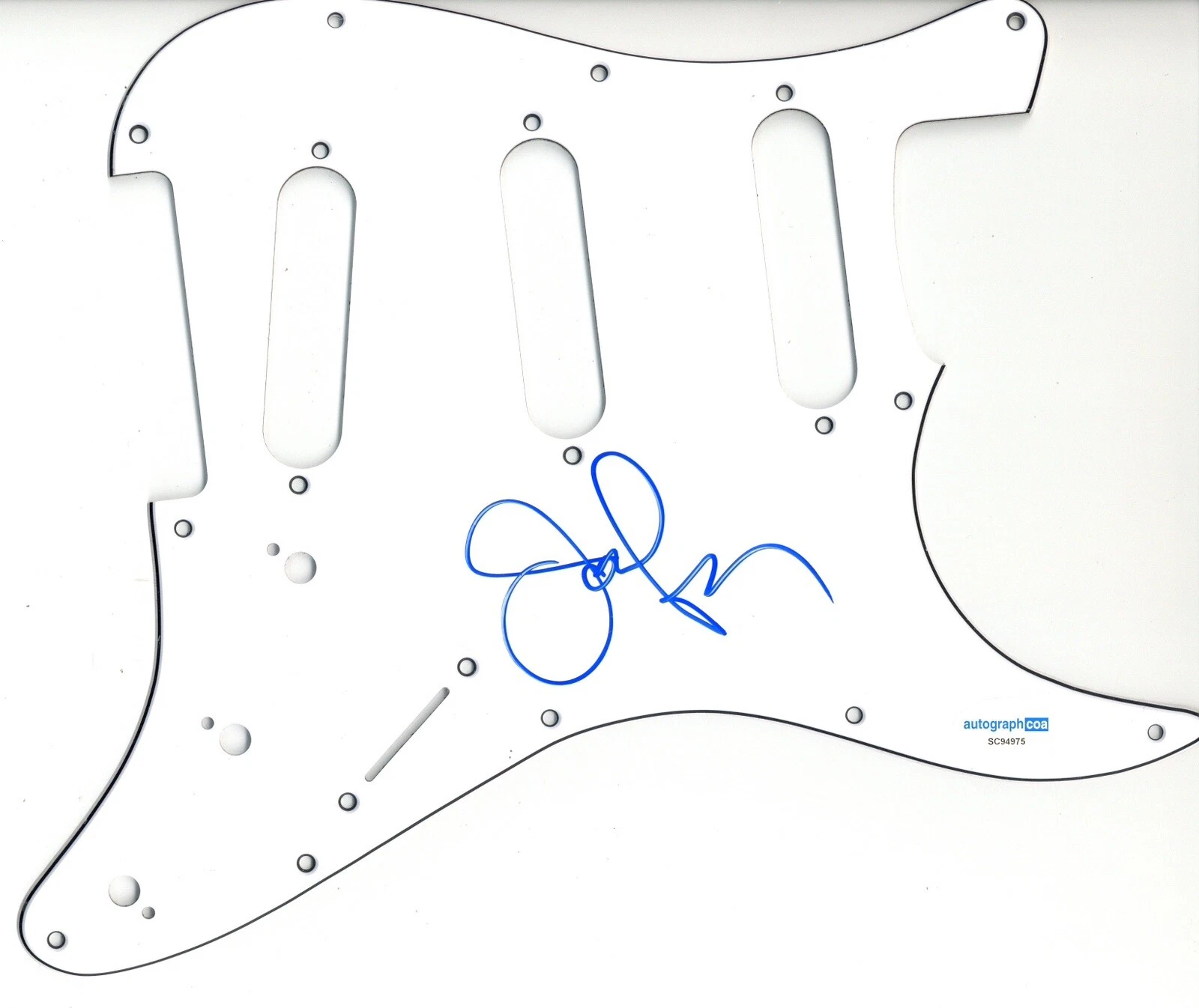 JOHN STAMOS SIGNED AUTOGRAPH STRAT GUITAR PICKGUARD ACOA FULL HOUSE UNCLE JESSE