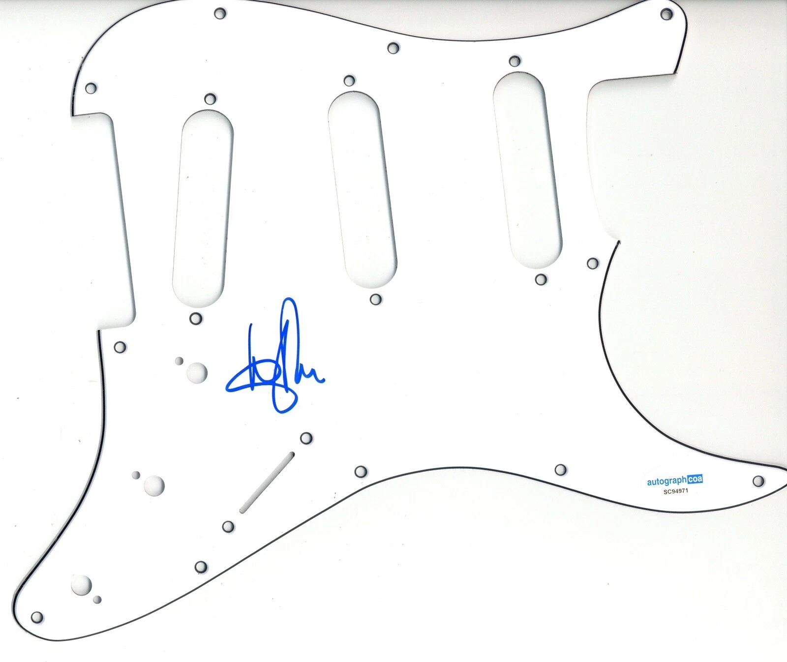 JOHN O’ CALLAGHAN SIGNED AUTOGRAPH STRAT GUITAR PICKGUARD ACOA THE MAINE