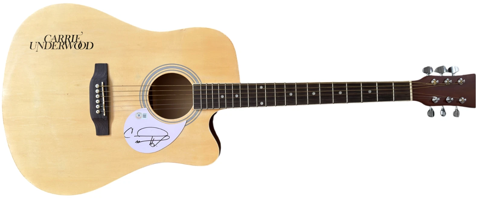 Carrie Underwood Signed Autograph Full Size Acoustic Guitar Singer Beckett COA