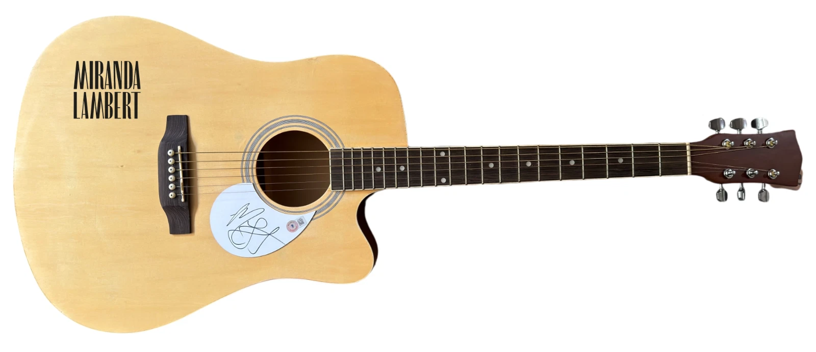 Miranda Lambert Signed Autograph Full Size Acoustic Guitar Singer Beckett COA