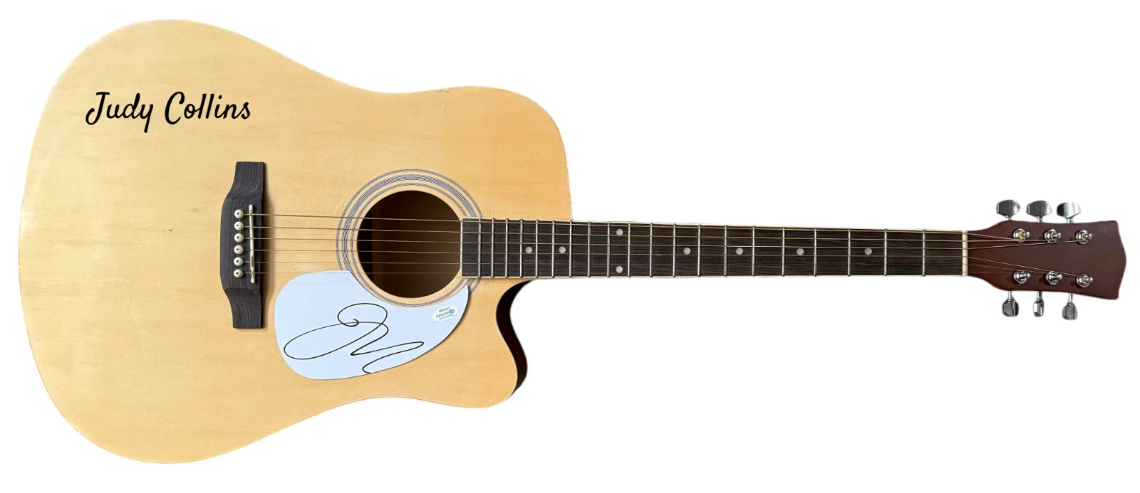 Judy Collins Signed Autograph Full Size Acoustic Guitar ACOA COA