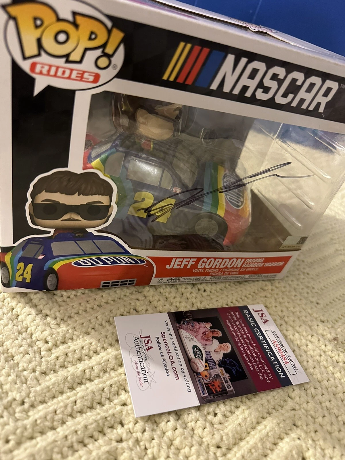 Jeff Gordon Signed Funko Pop 293 JSA Authentication COA Autographed Oversized