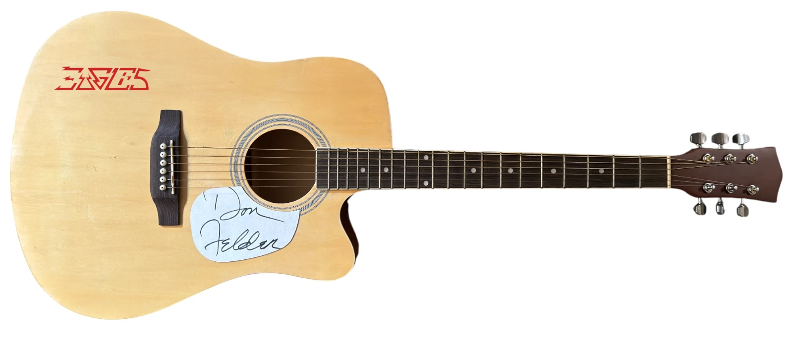 Don Felder THE EAGLES Signed Autograph Full Size Acoustic Guitar ACOA COA