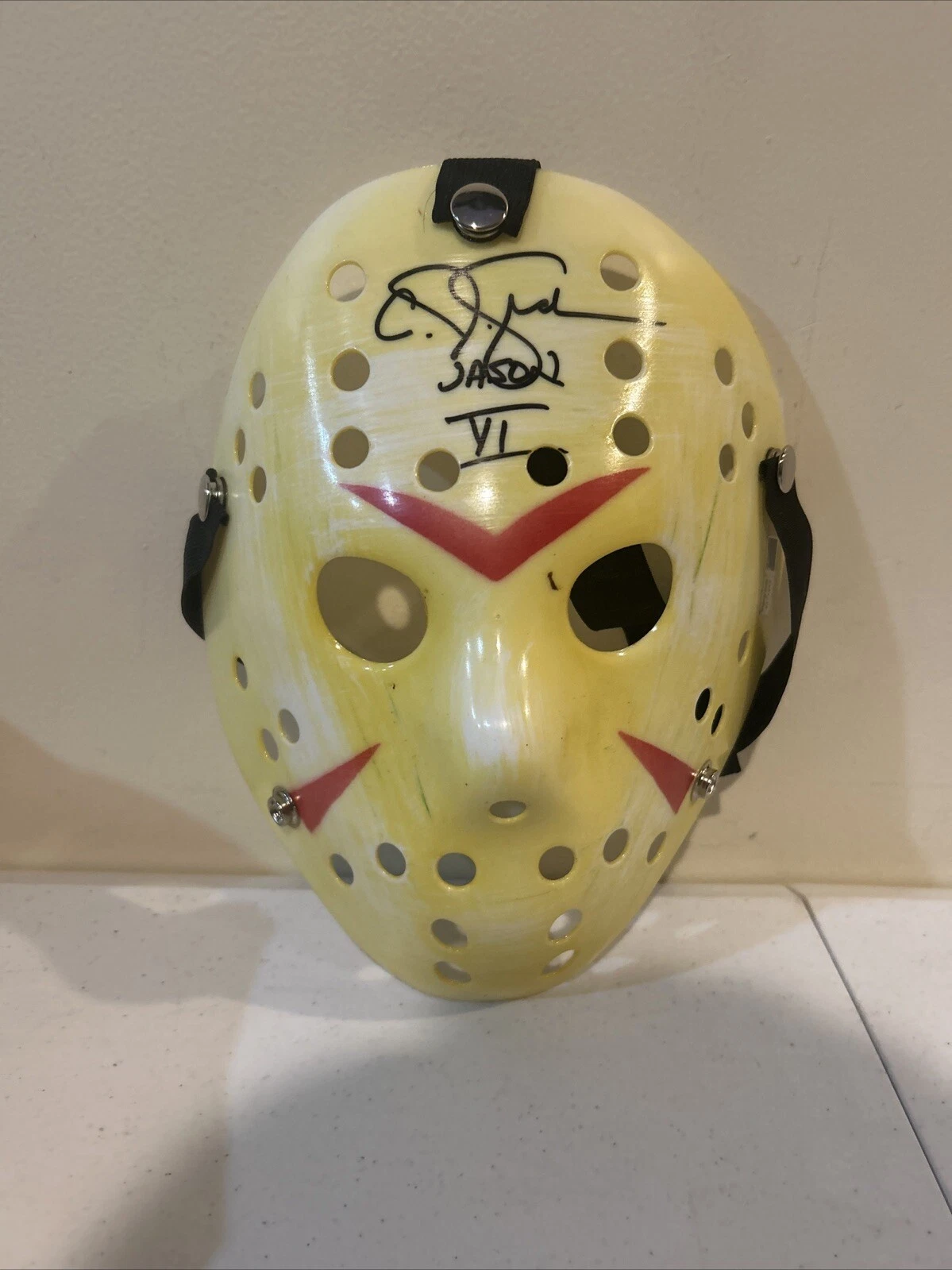CJ GRAHAM SIGNED AUTOGRAPH JASON MASK FRIDAY THE 13th TRISTAR COA