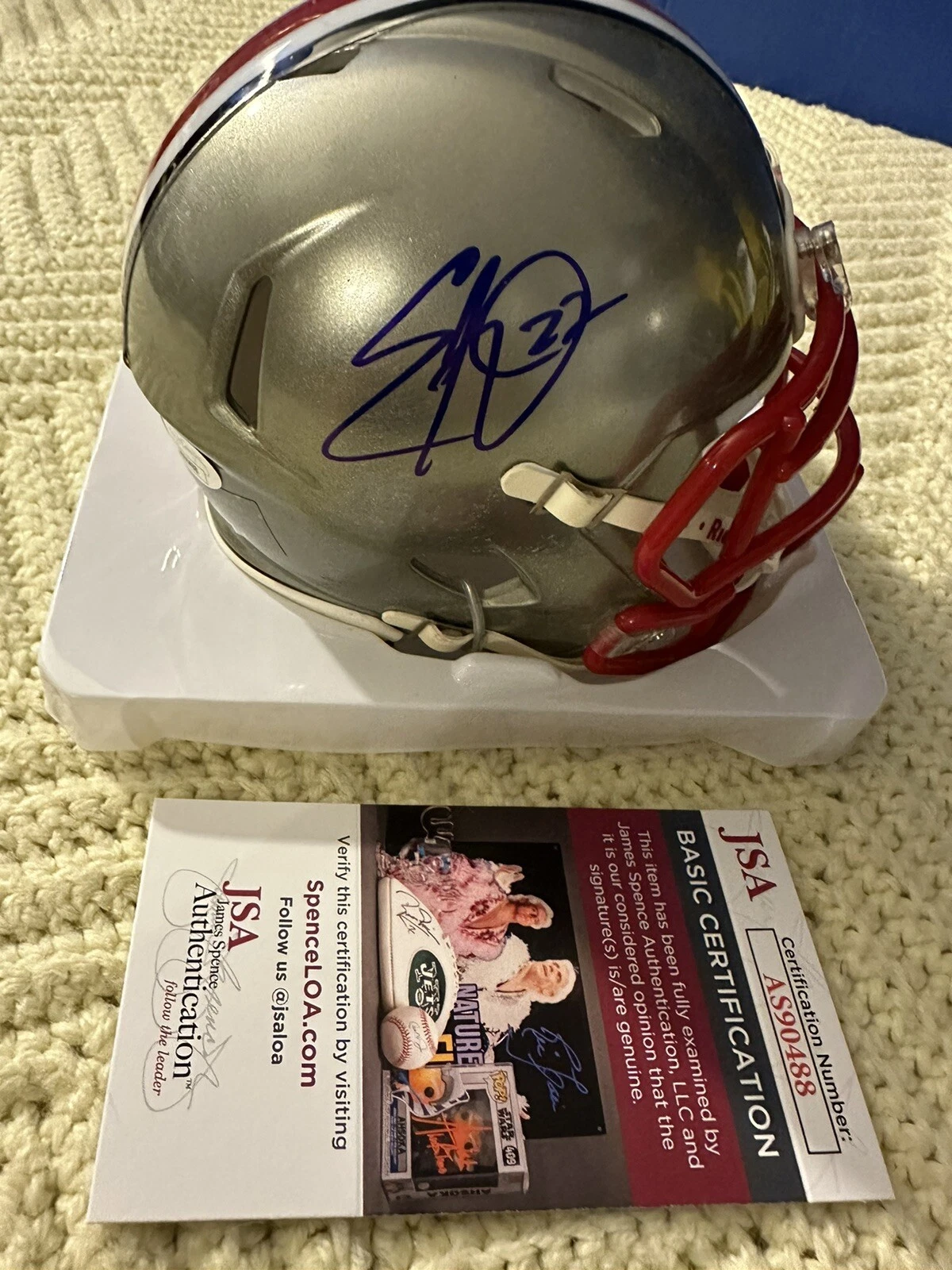 Ted Ginn Jr Signed Mini Helmet OSU Buckeyes JSA Authentication COA