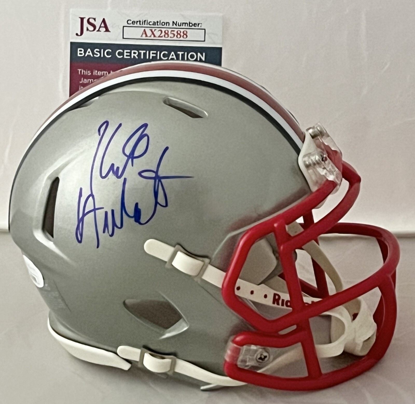 Kirk Herbstreit signed Ohio State Buckeyes Flash mini helmet autographed JSA