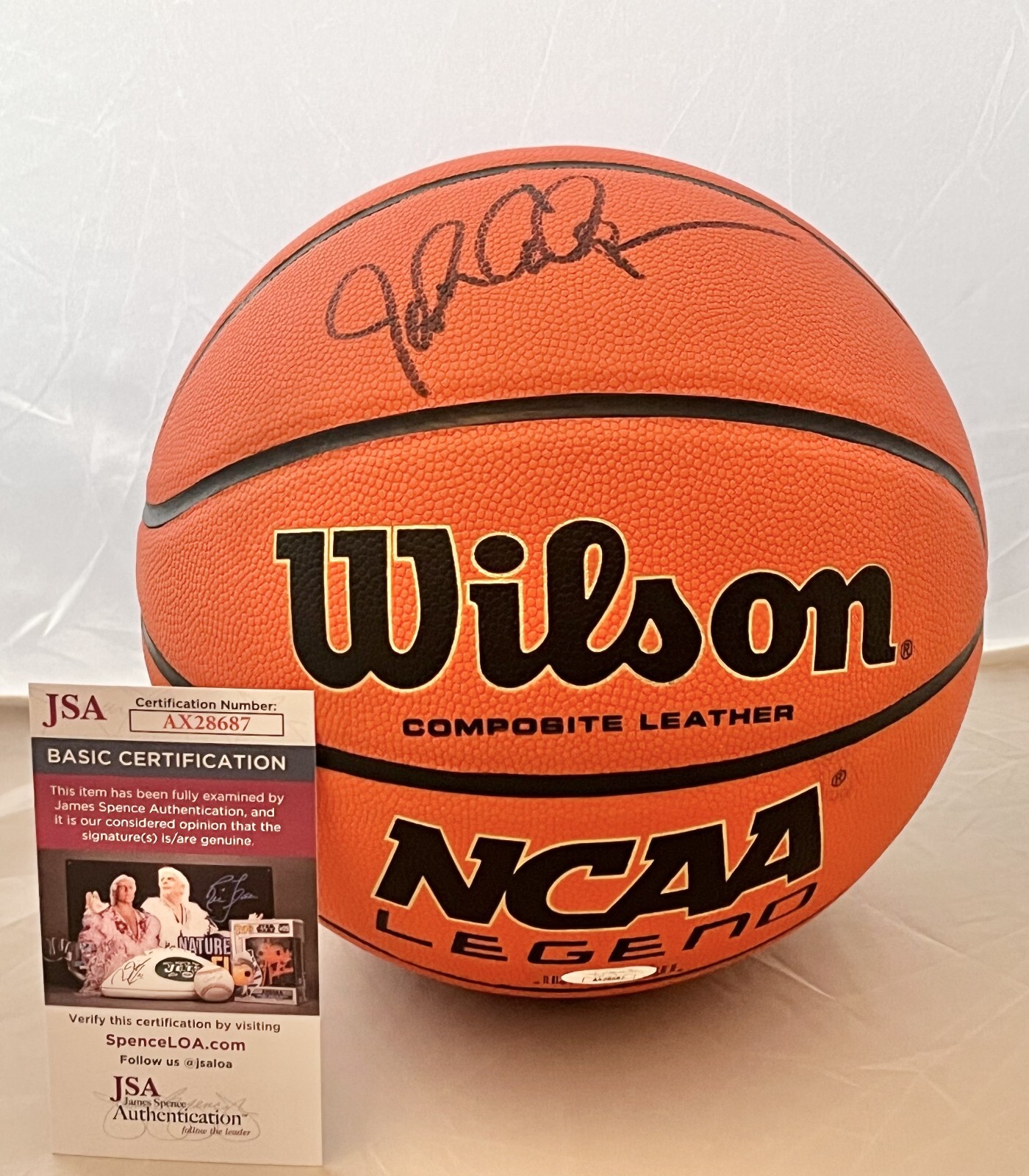 John Calipari Arkansas Razorbacks signed NCAA Basketball Ball autographed JSA
