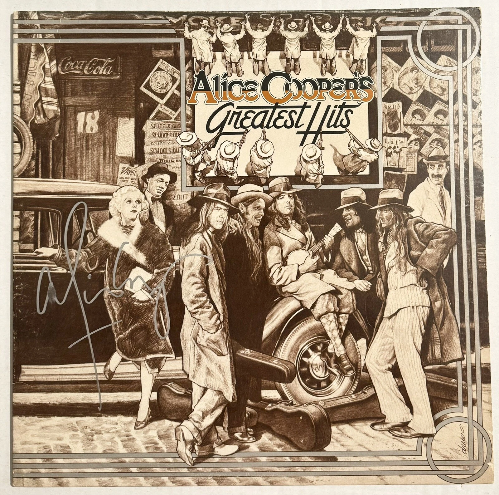 Alice Cooper Signed Autographed Greatest Hits Vinyl Album JSA COA