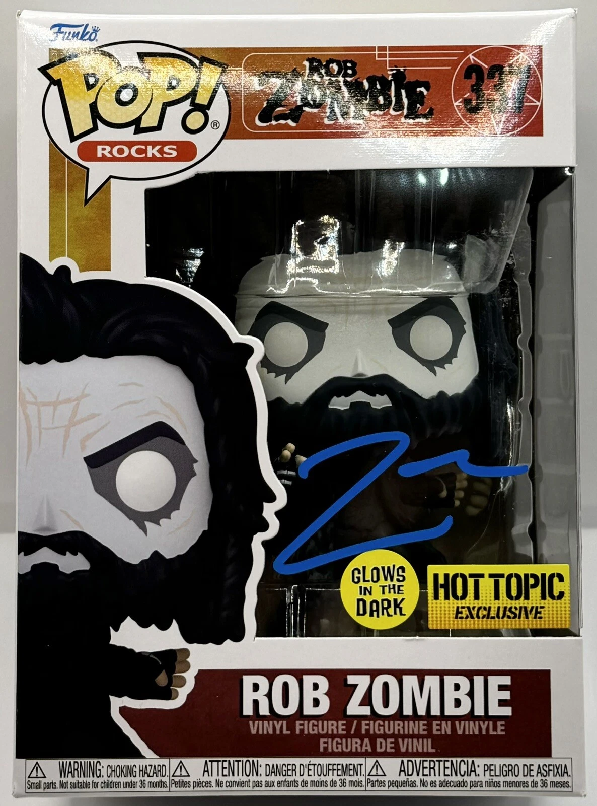 Rob Zombie Signed Autographed Funko Pop JSA COA Hot Topic Exclusive