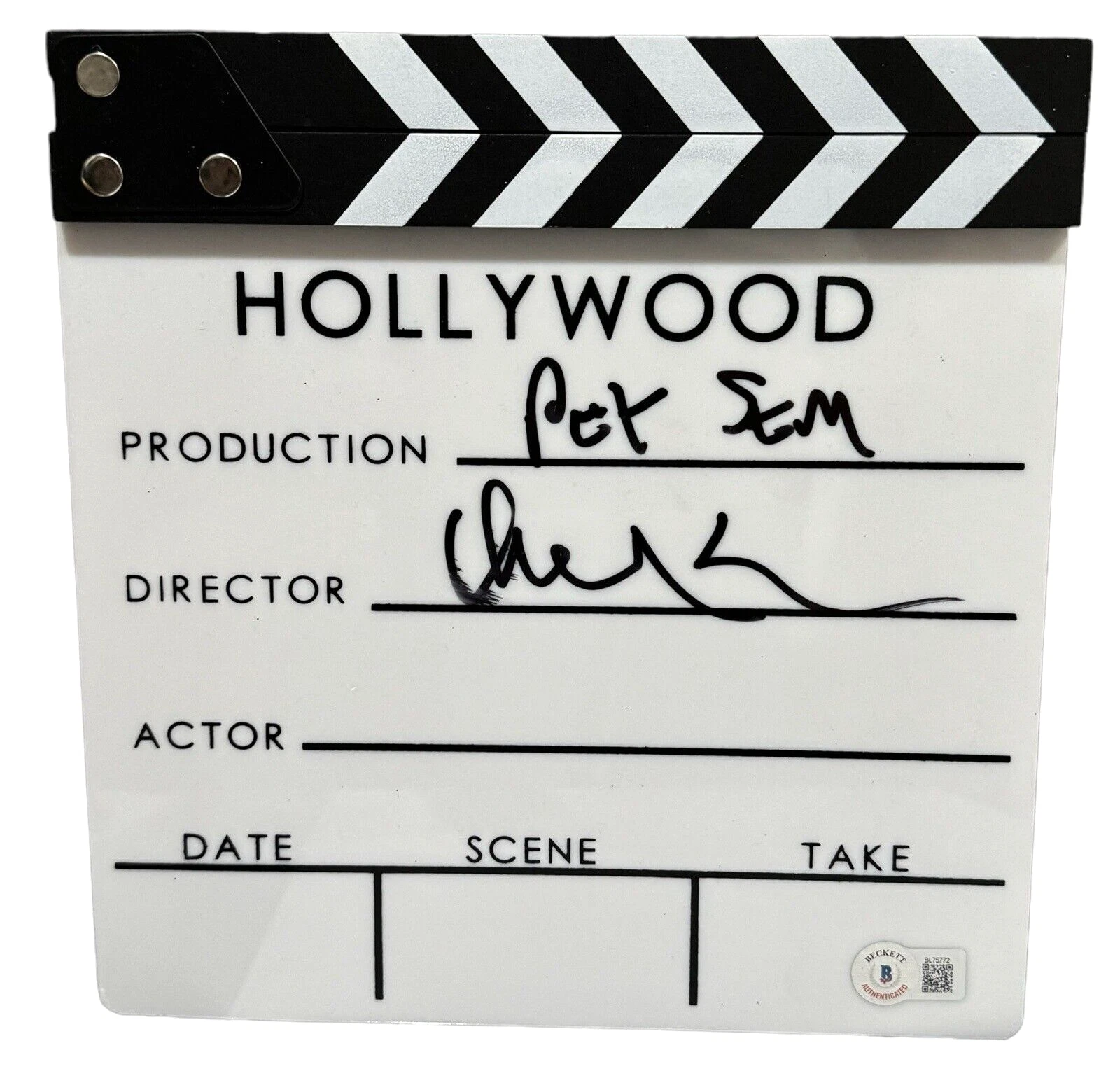 Kevin Kolsch Signed Autograph Movie Clapboard PET SEMATARY Director Beckett COA