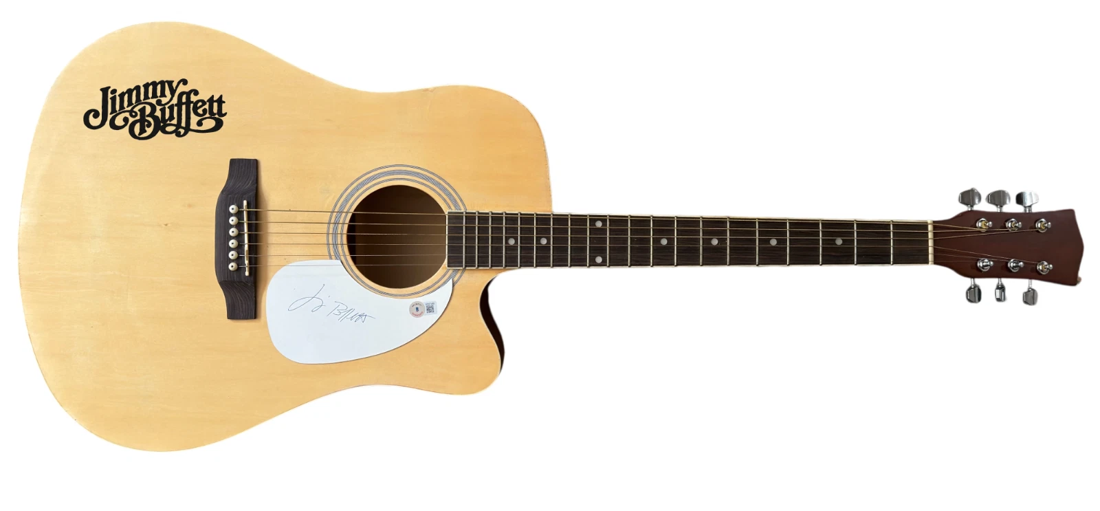 Jimmy Buffett Signed Full Size Acoustic Guitar Autograph Beckett COA